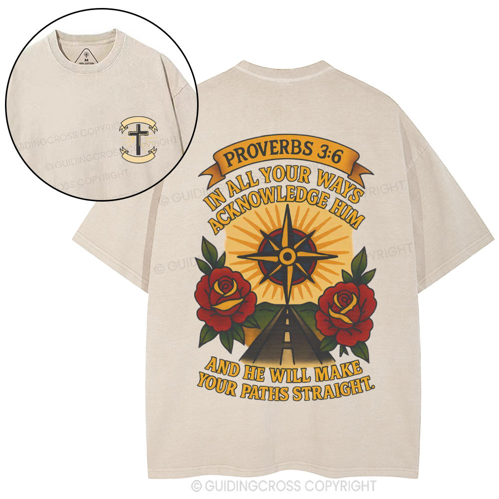 In All Your Ways Christian Washed T-Shirt