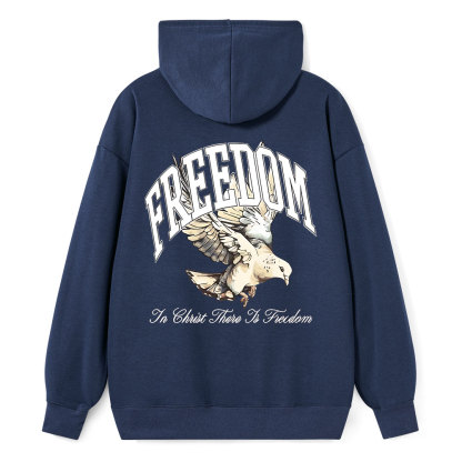 In Christ There Is Freedom Classic Christian Hoodie