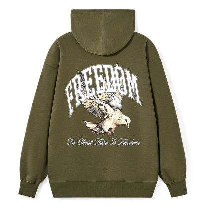 In Christ There Is Freedom Classic Christian Hoodie