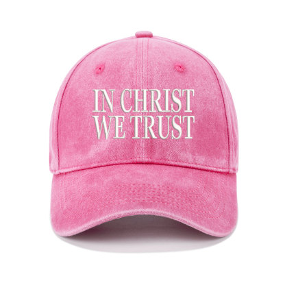 In Christ We Trust Christian Washed Hat