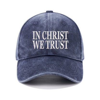 In Christ We Trust Christian Washed Hat