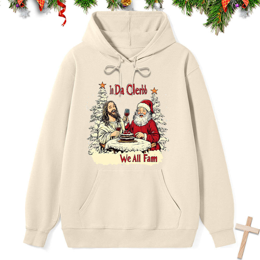 In Da Clerb We All Fam Classic Christian Hoodie