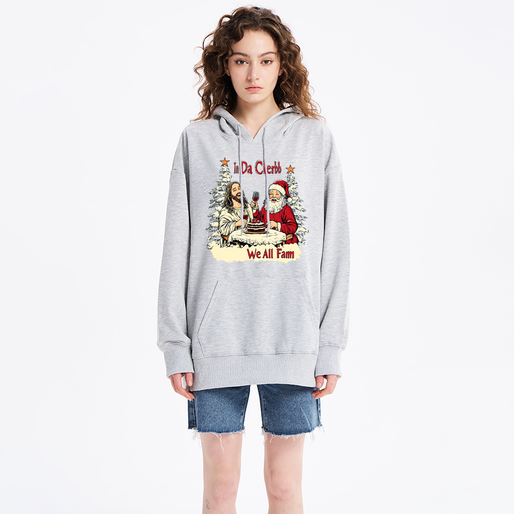 In Da Clerb We All Fam Classic Christian Hoodie