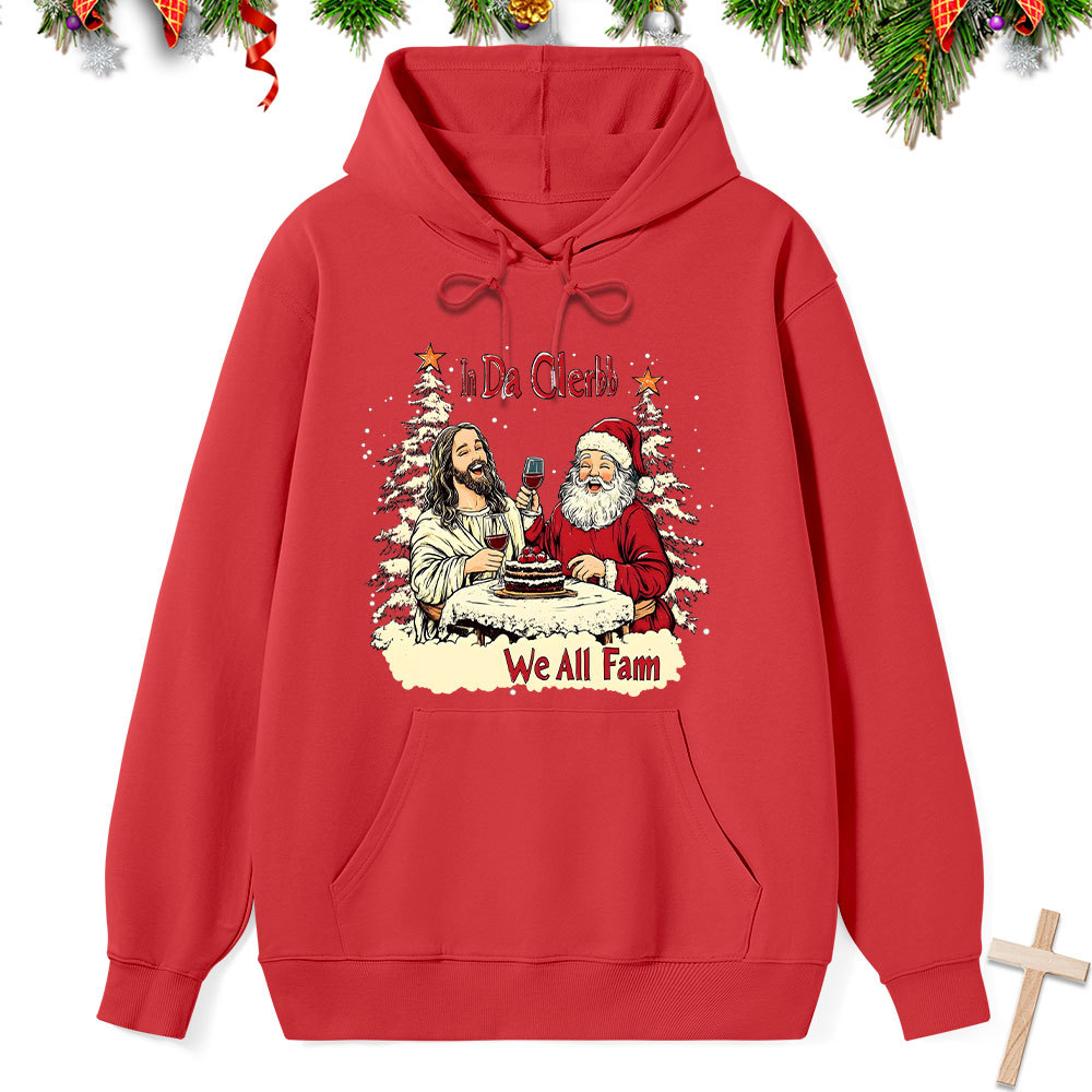 In Da Clerb We All Fam Classic Christian Hoodie