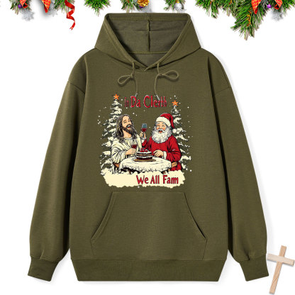 In Da Clerb We All Fam Classic Christian Hoodie