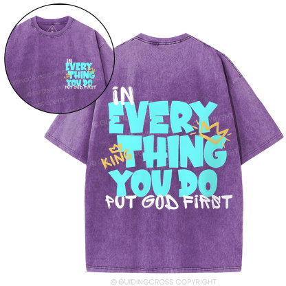 In Every Thing You Do Chirstian Washed T-Shirt