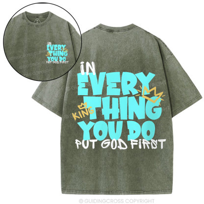 In Every Thing You Do Chirstian Washed T-Shirt