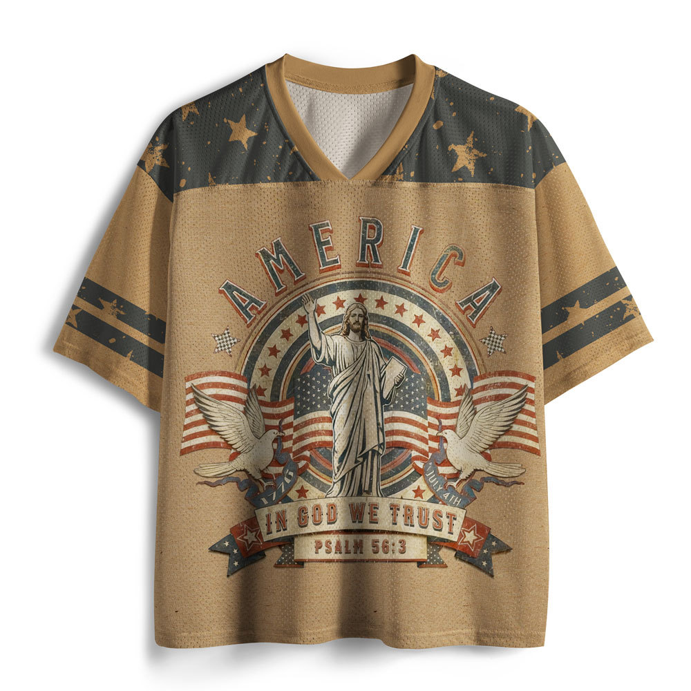 In God We Trust Christian Mesh Jersey