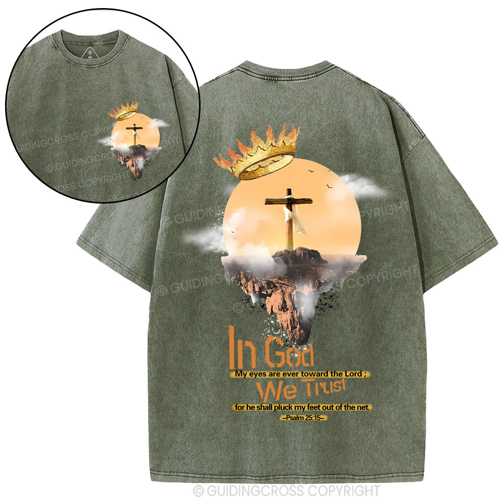 In God We Trust  Christian Washed T-Shirt