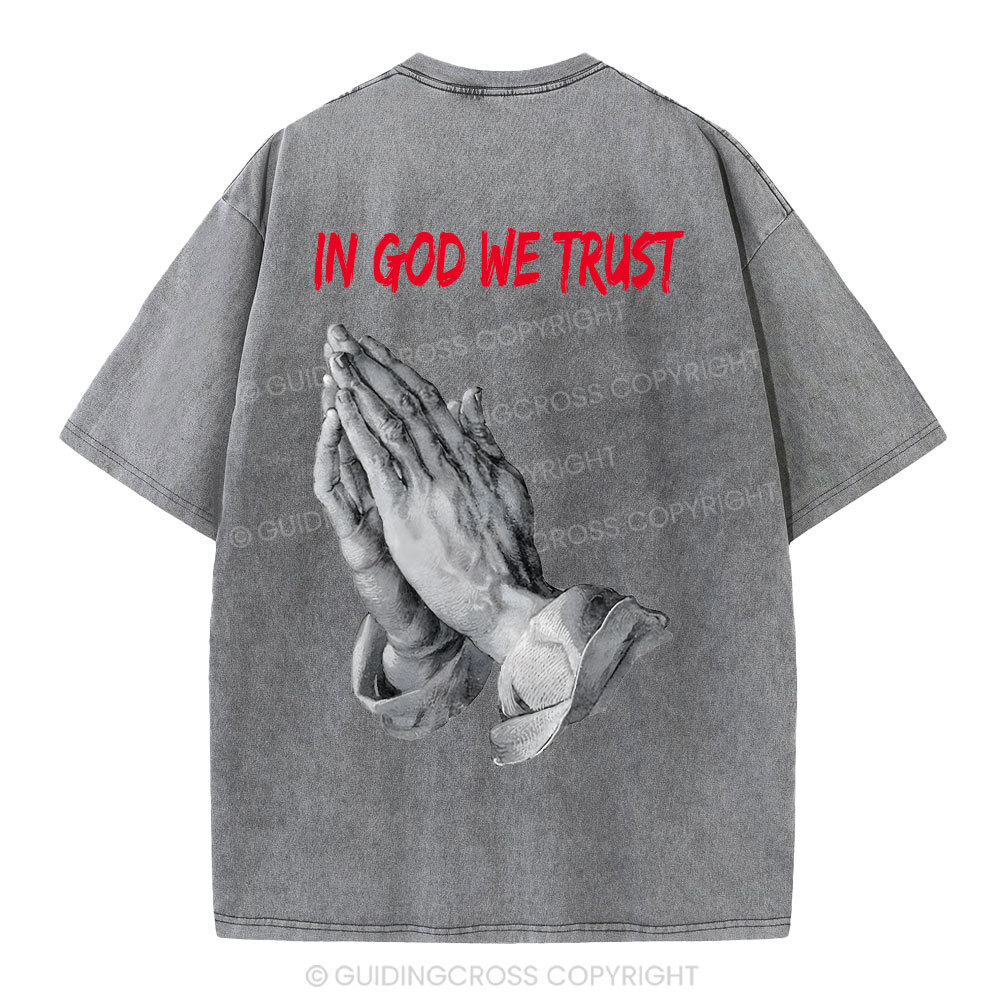 In God We Trust Christian Washed T-Shirt