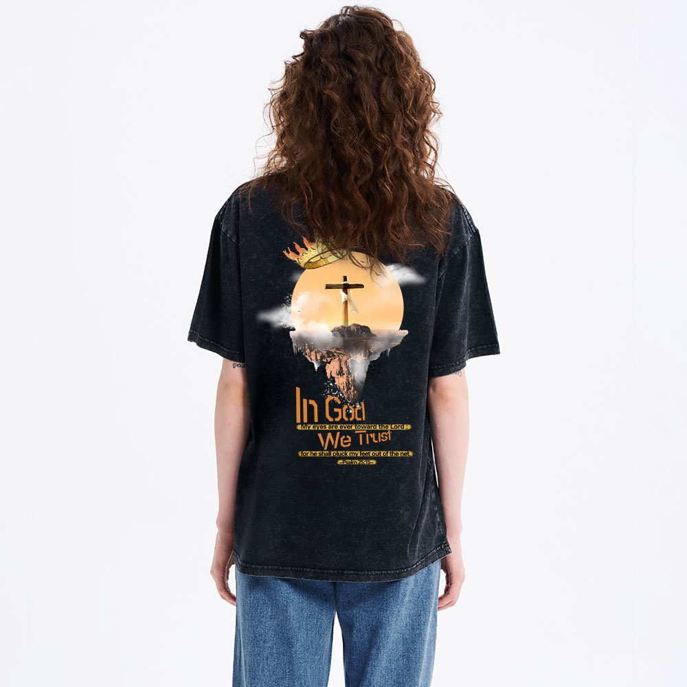 In God We Trust  Christian Washed T-Shirt
