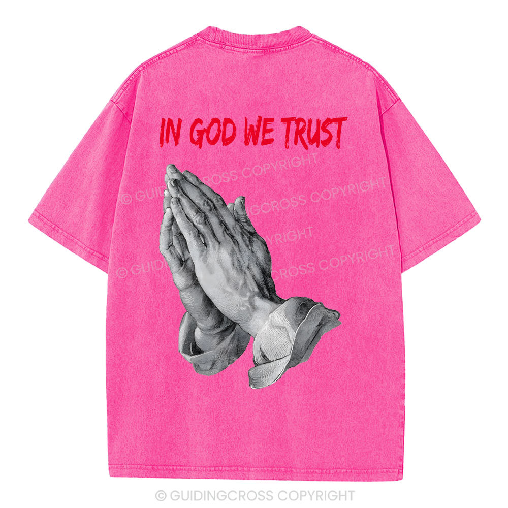 In God We Trust Christian Washed T-Shirt