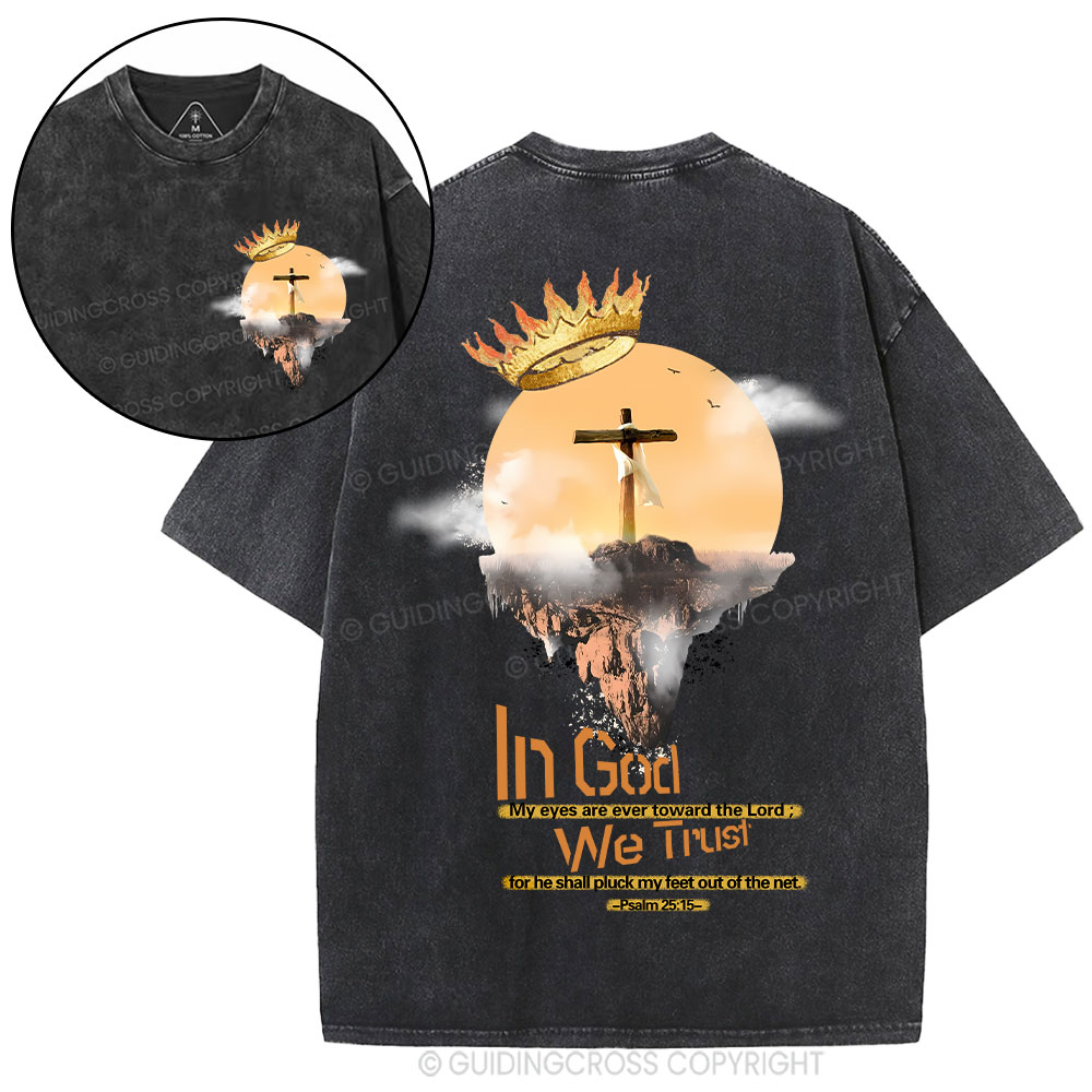 In God We Trust  Christian Washed T-Shirt