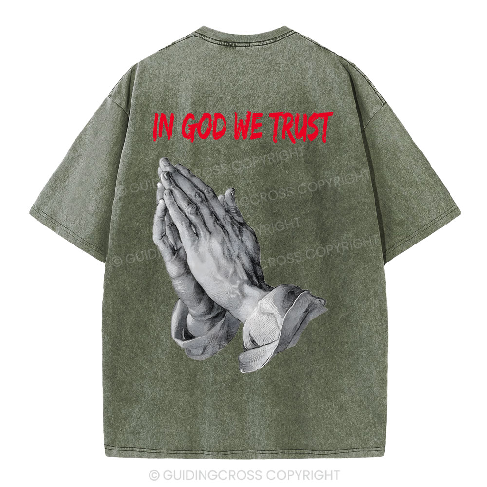 In God We Trust Christian Washed T-Shirt