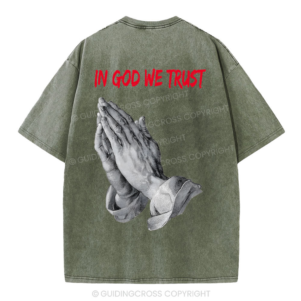In God We Trust Christian Washed T-Shirt