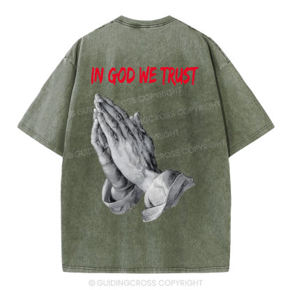 In God We Trust Christian Washed T-Shirt