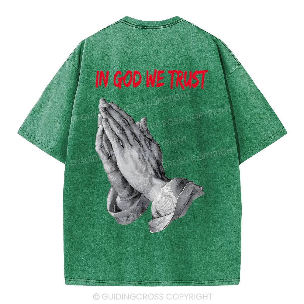 In God We Trust Christian Washed T-Shirt