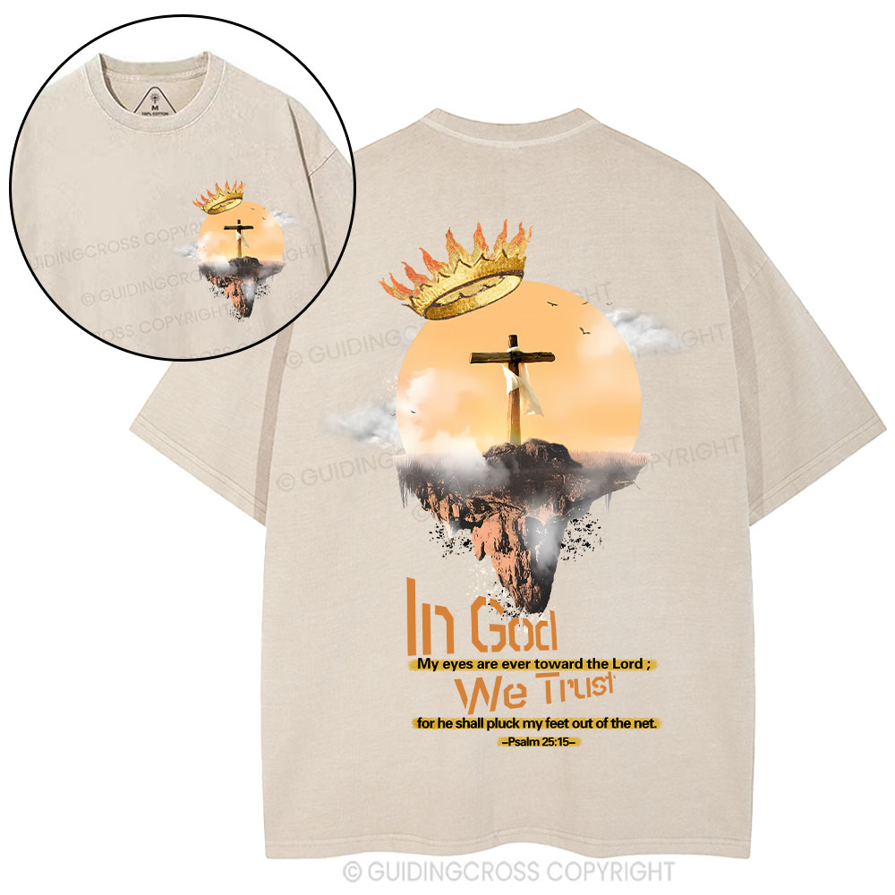 In God We Trust  Christian Washed T-Shirt