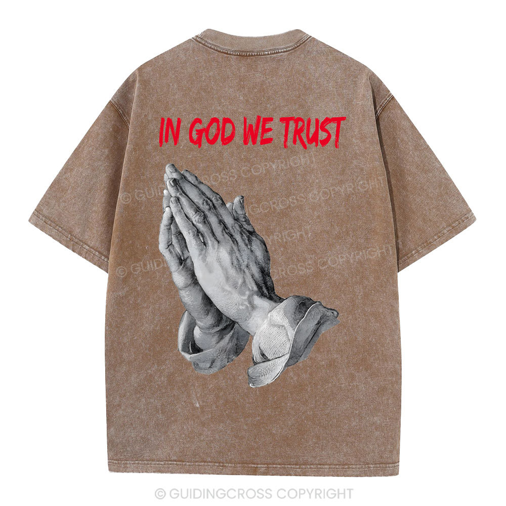 In God We Trust Christian Washed T-Shirt