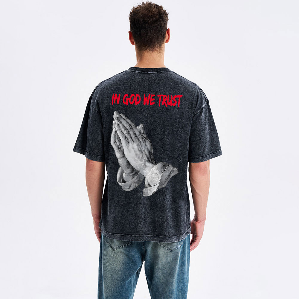 In God We Trust Christian Washed T-Shirt