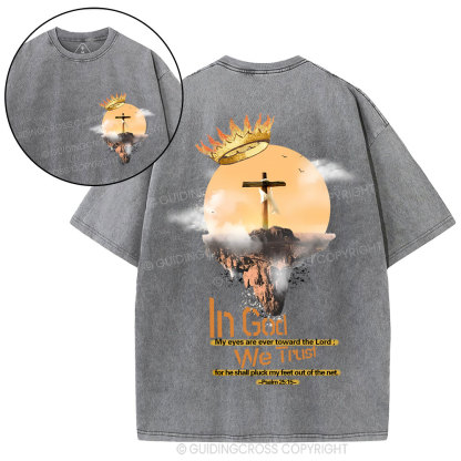 In God We Trust  Christian Washed T-Shirt