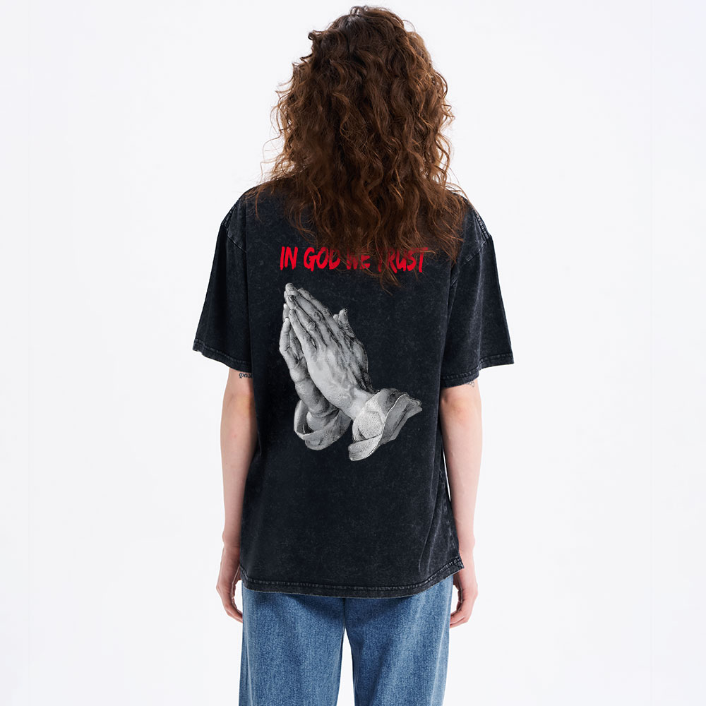 In God We Trust Christian Washed T-Shirt