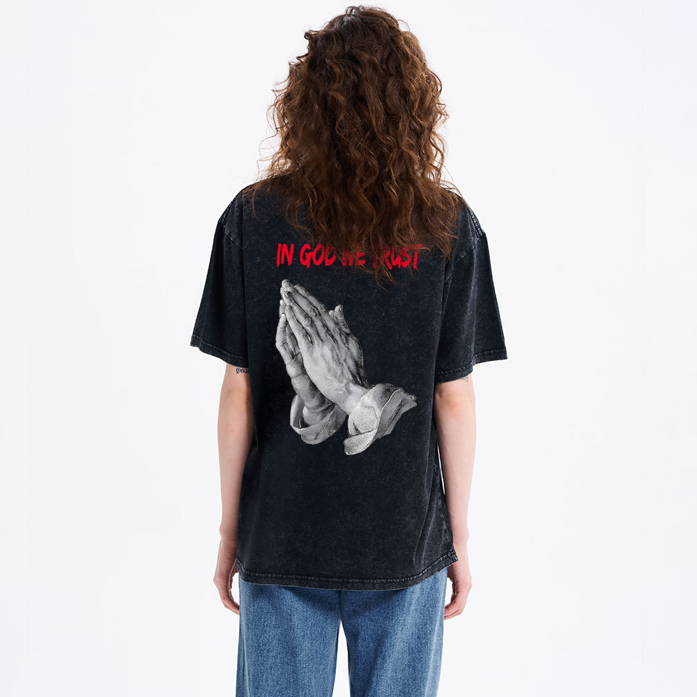 In God We Trust Christian Washed T-Shirt