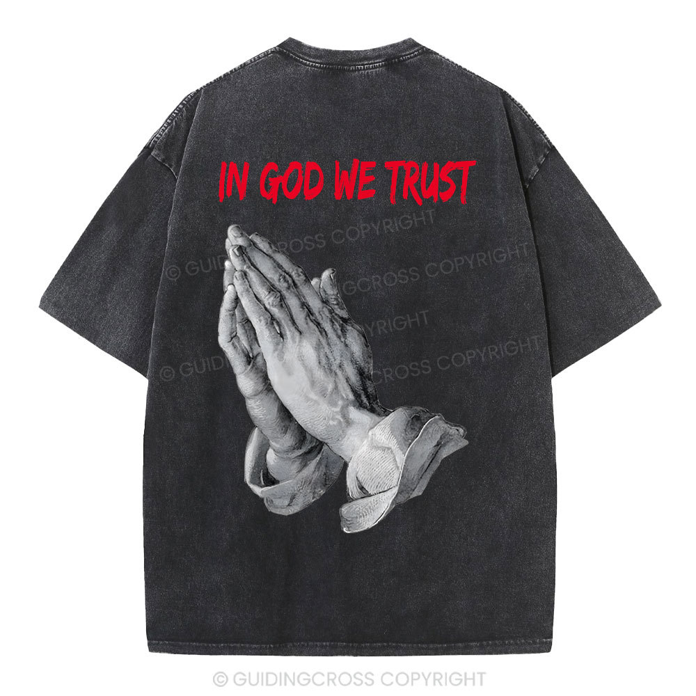 In God We Trust Christian Washed T-Shirt