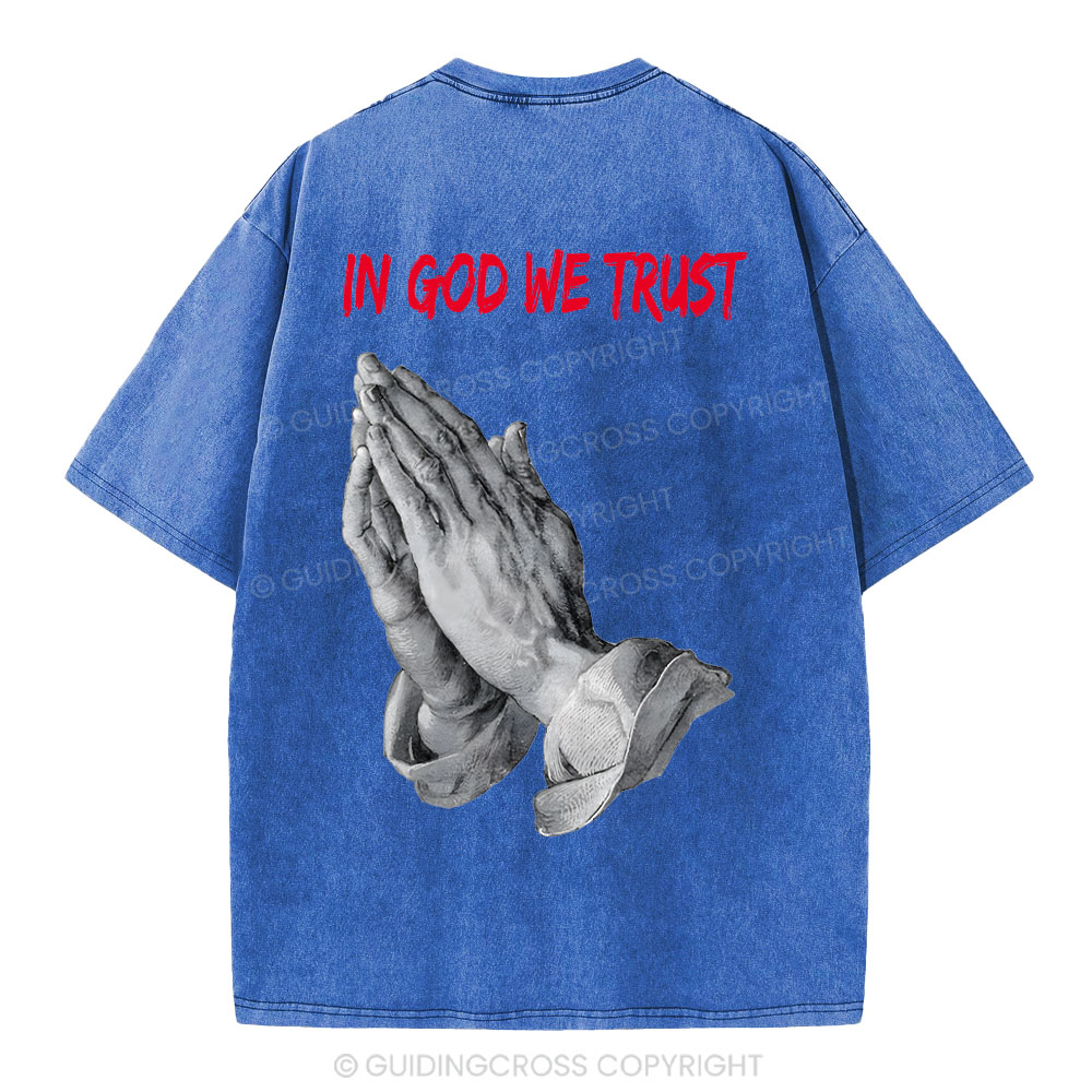In God We Trust Christian Washed T-Shirt