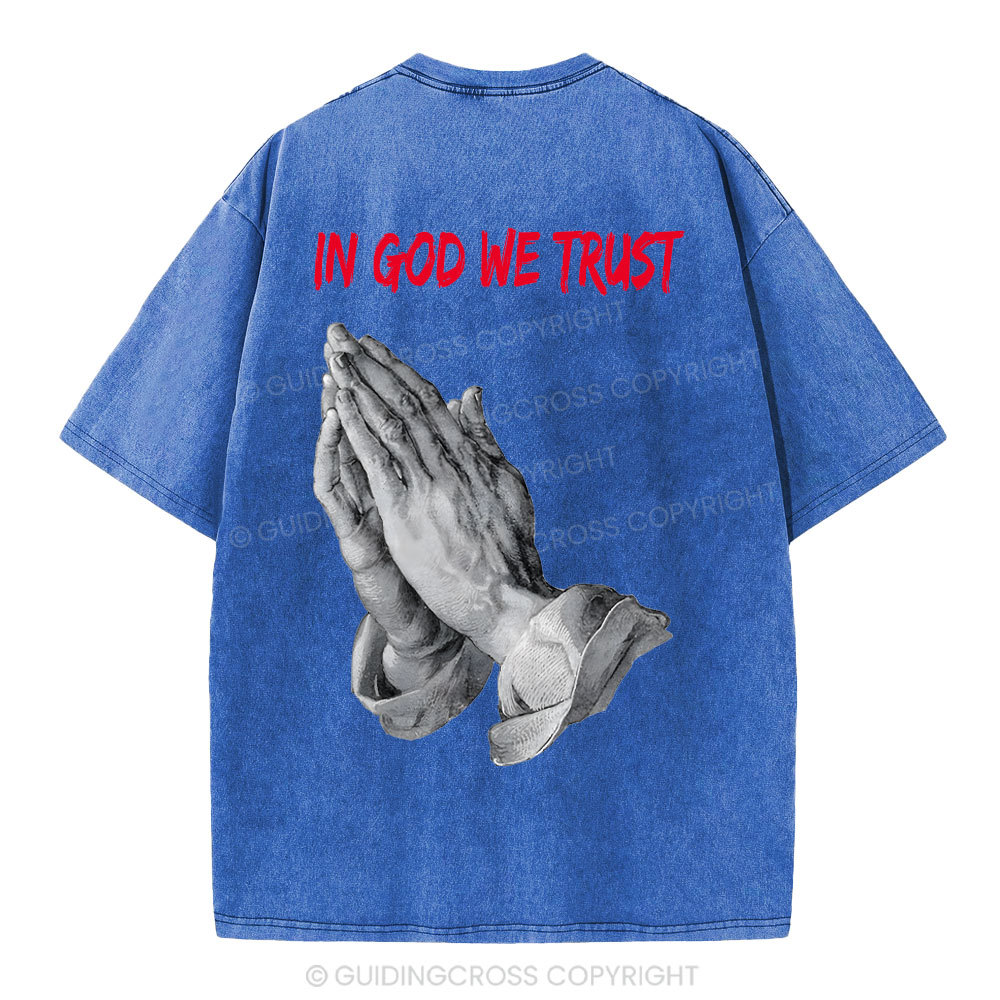 In God We Trust Christian Washed T-Shirt