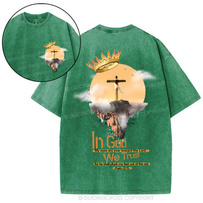 In God We Trust  Christian Washed T-Shirt