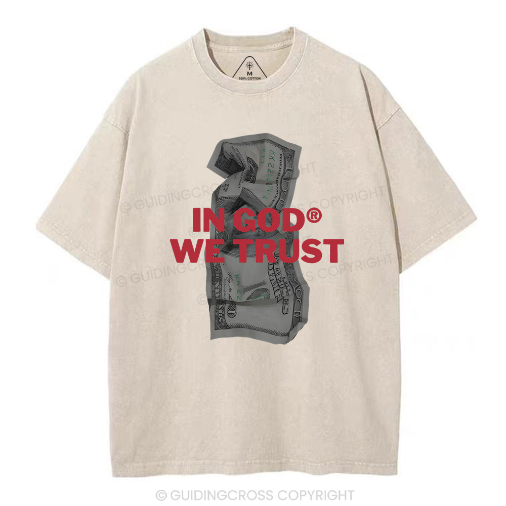 In God We Trust Christian Washed T-Shirt