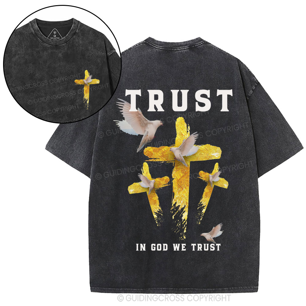 In God We Trust Christian Washed T-Shirt