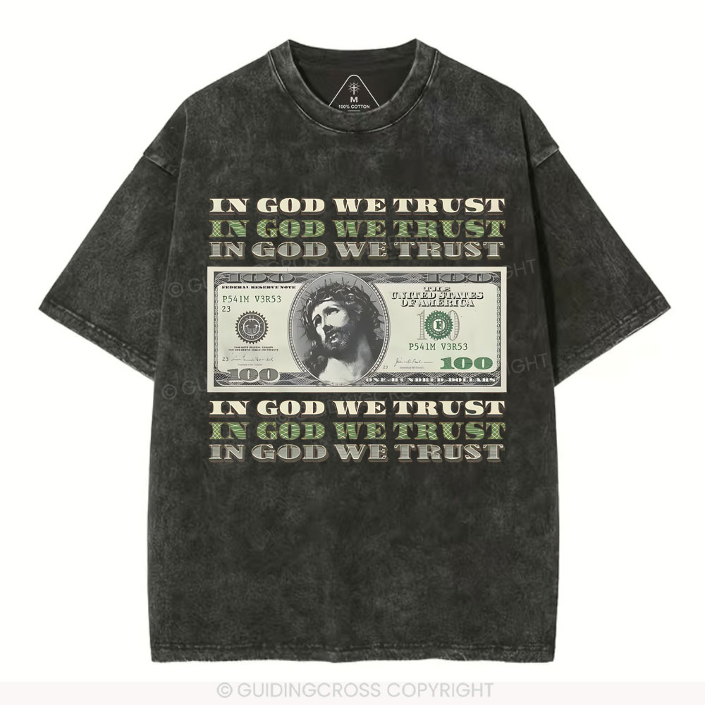 In God We Trust Christian Washed T-Shirt