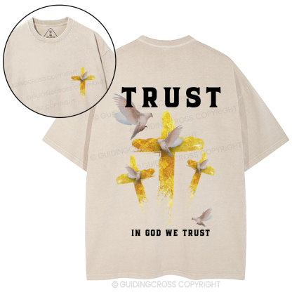 In God We Trust Christian Washed T-Shirt