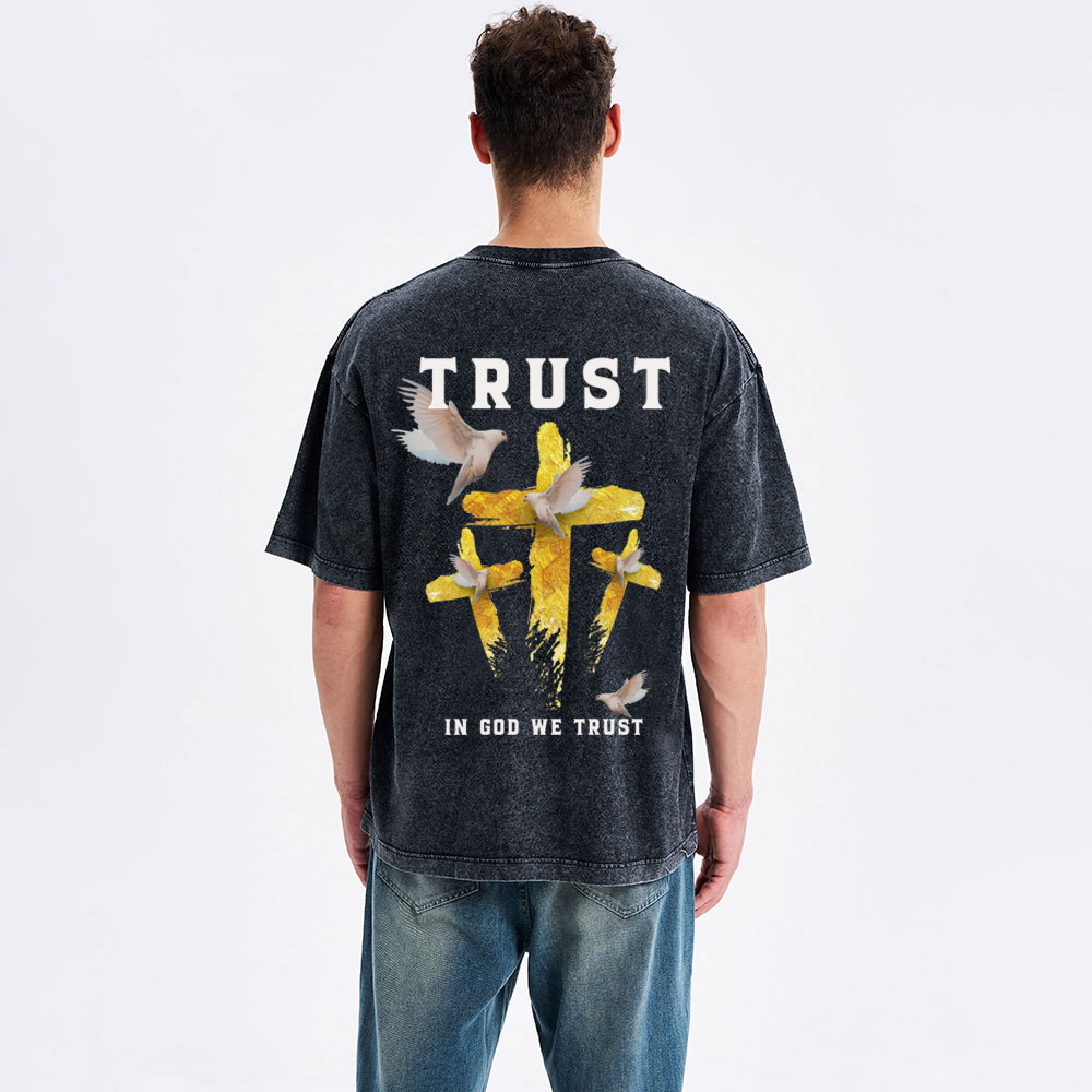 In God We Trust Christian Washed T-Shirt