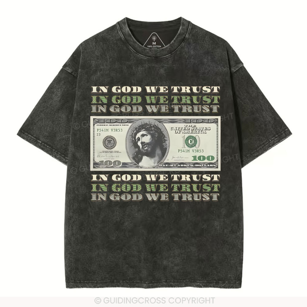 In God We Trust Christian Washed T-Shirt