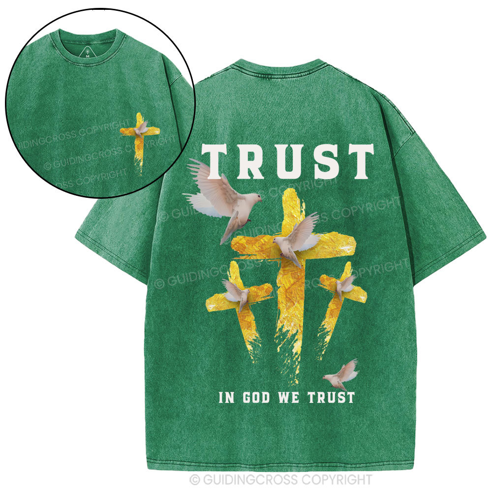 In God We Trust Christian Washed T-Shirt