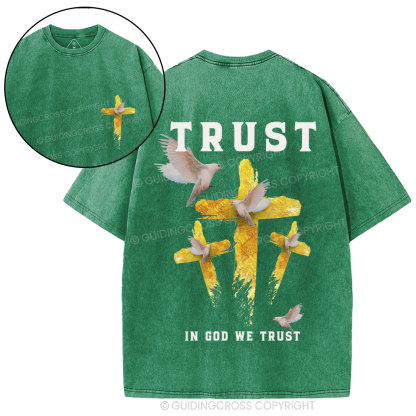 In God We Trust Christian Washed T-Shirt