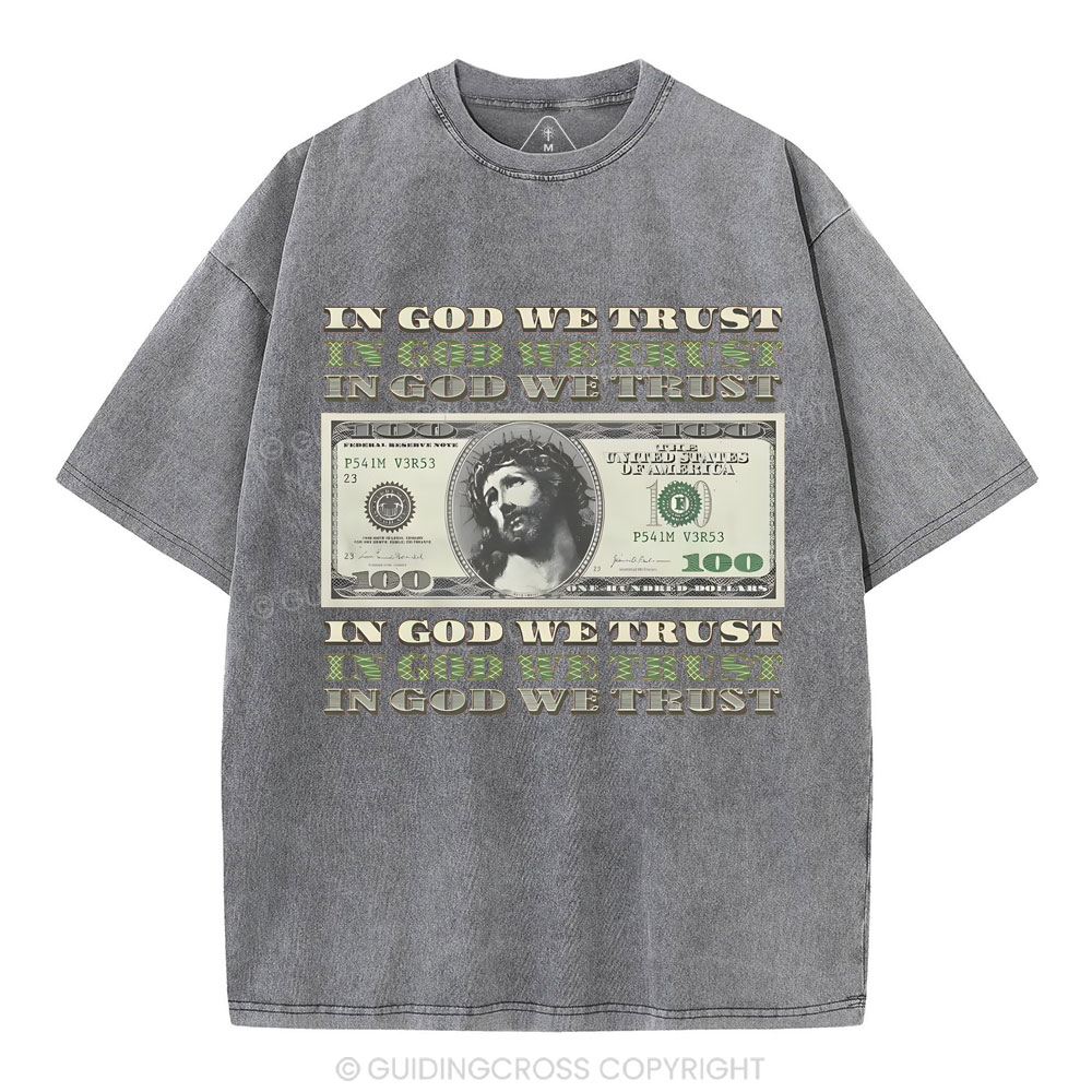 In God We Trust Christian Washed T-Shirt