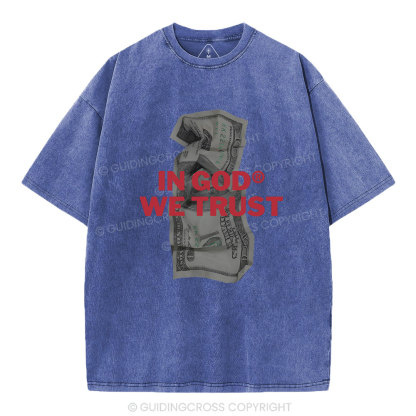 In God We Trust Christian Washed T-Shirt