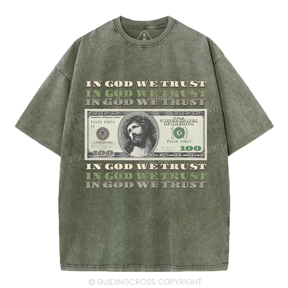 In God We Trust Christian Washed T-Shirt