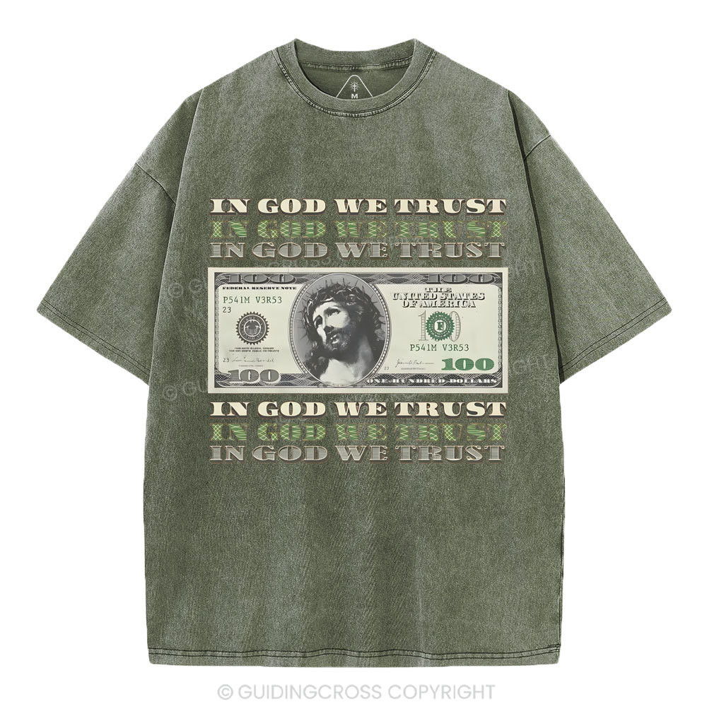In God We Trust Christian Washed T-Shirt