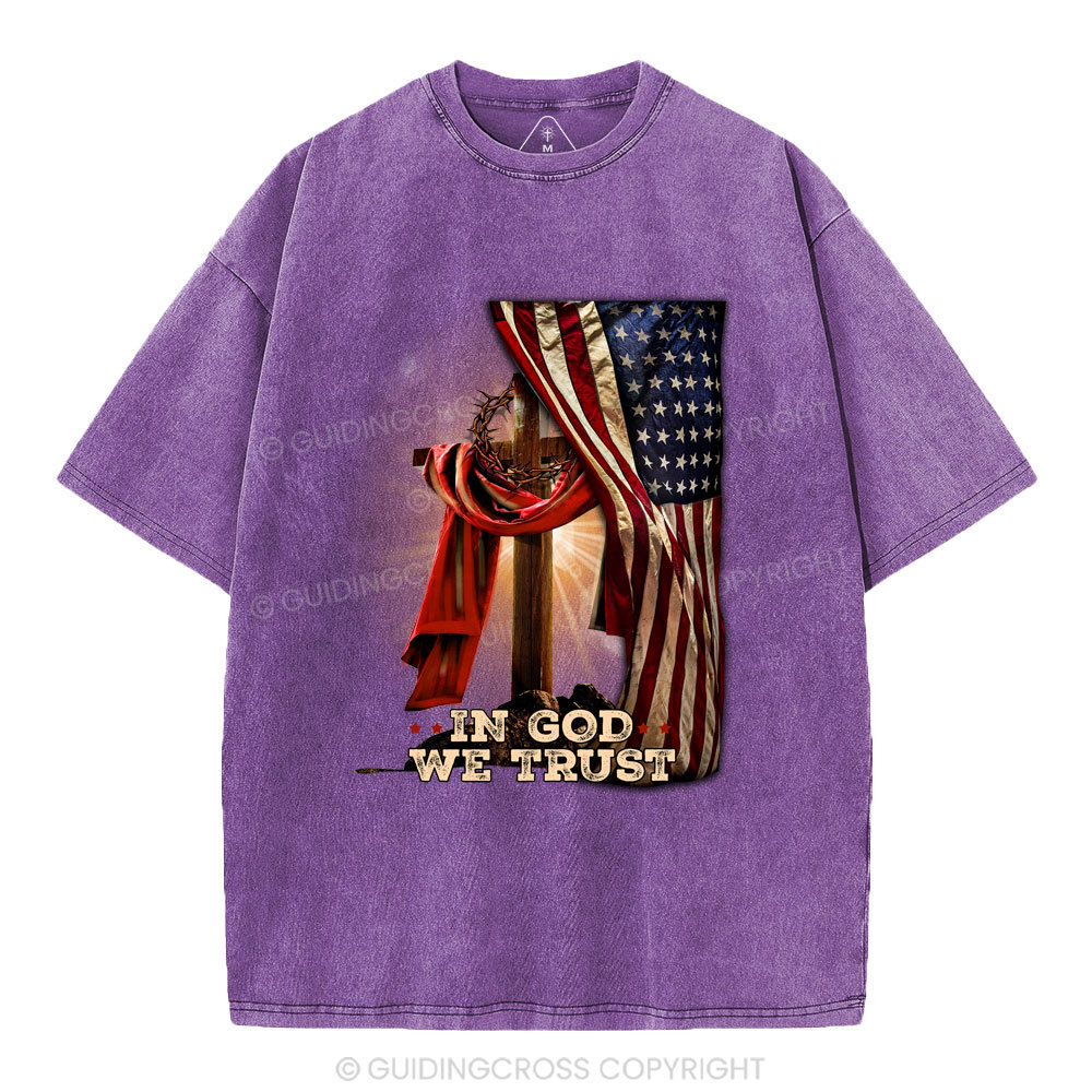 In God We Trust Christian Washed T-Shirt
