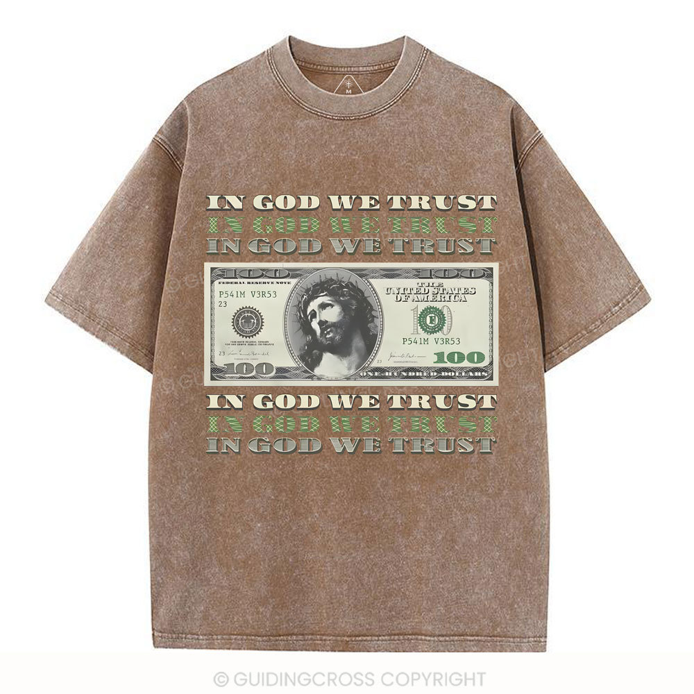 In God We Trust Christian Washed T-Shirt