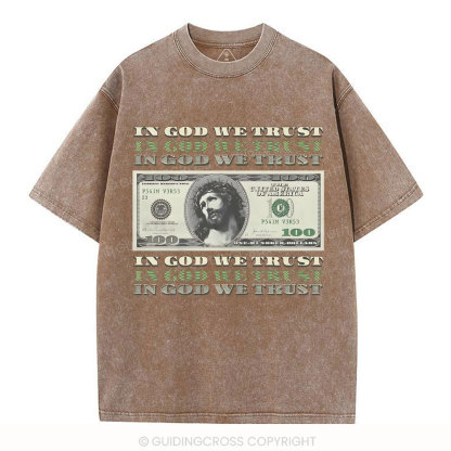 In God We Trust Christian Washed T-Shirt