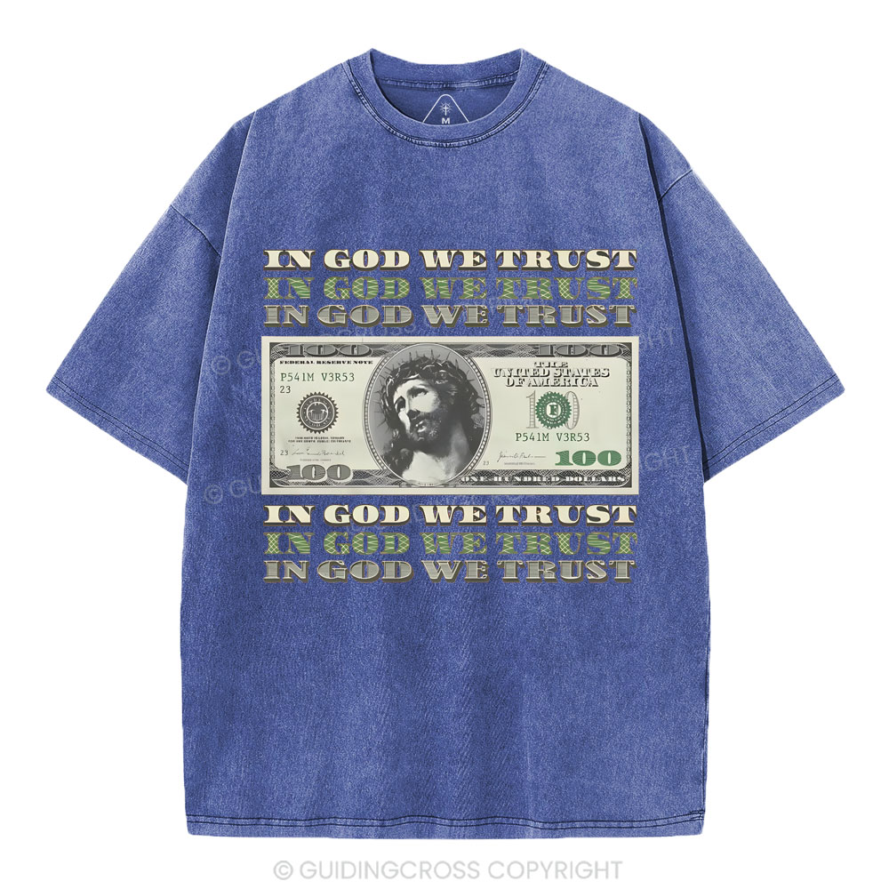 In God We Trust Christian Washed T-Shirt