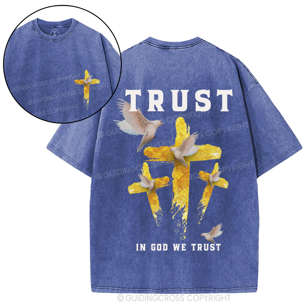 In God We Trust Christian Washed T-Shirt