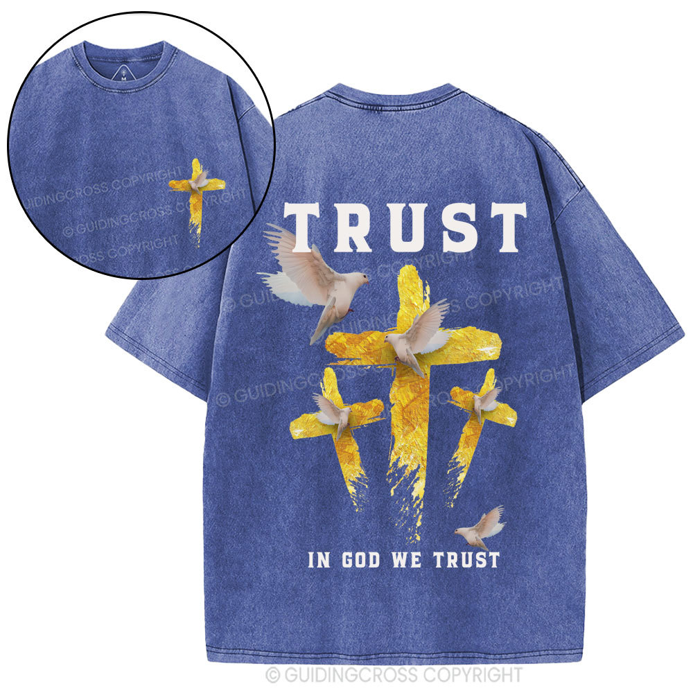 In God We Trust Christian Washed T-Shirt