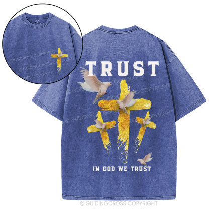 In God We Trust Christian Washed T-Shirt